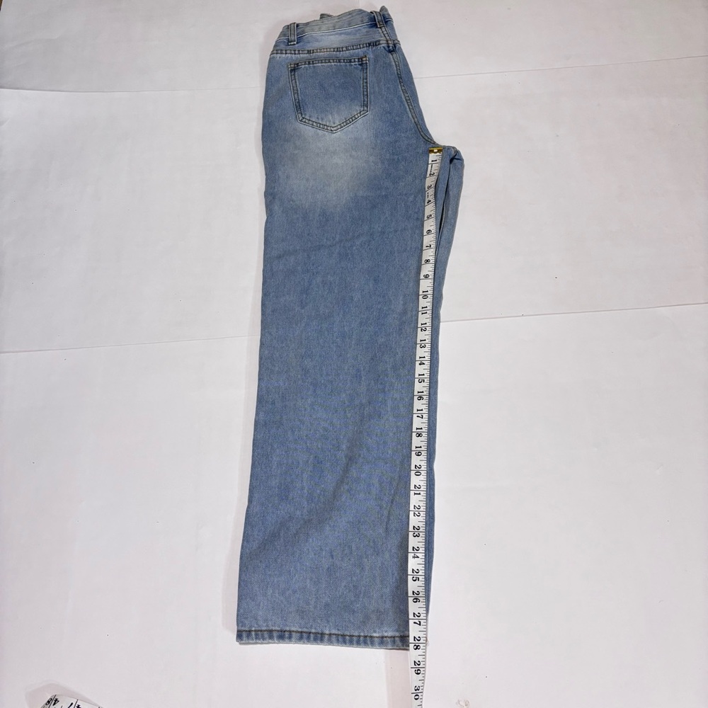 SHEIN Light Blue Distressed Denim Jeans - Picture 6 of 9